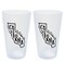 Silipint: State Pint Glasses 16oz: 2 Pack - California - Icicle Silicone Cups, Unbreakable, Hot & Cold Drinks, Dishwasher-Microwave-Freezer-Oven Safe
